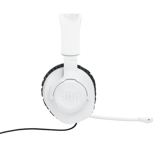 JBL Quantum 100P Console - White - Wired over-ear gaming headset with a detachable mic - Right
